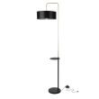 CANDELLUX 51-00026 IMPACT LAMPA PODŁOGOWA CZARNY+ZŁOTY MATOWY 1X40W E27 ABAŻUR CZARNY