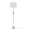 CANDELLUX 51-11947 GILLENIA LAMPA PODŁOGOWA 1X60W E27 SREBRNA + ABAŻUR 51-11947