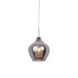 AZZARDO 2285-1P-CH / AZ2148 Amber milano 1 (chrome) Lampa wisząca