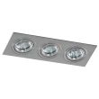 AZZARDO SN-6813S-ALU / AZ2441 Caro 3 Square (aluminium) Lampa wpuszczane