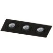AZZARDO SN-6813S-BK / AZ2440 Caro 3 Square (black) Lampa wpuszczane