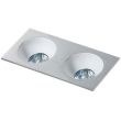 AZZARDO GM2203-ALU / AZ1737 Hugo 2 downlight (aluminium) reflector not included Lampa wpuszczane