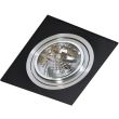 AZZARDO GM2101-BK-ALU / AZ0769 Siro 1 (black/aluminium) Lampa wpuszczane