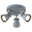 CANDELLUX 98-64325 ASH PLAFON 3X40W GU10 SZARY MAT