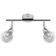 CANDELLUX 92-67586 BOLO LISTWA 2X6W LED SMD GŁÓWKA OKRĄGŁA 1E Z PRZEGUBEM KLOSZ WYMIENNY KD SYSTEM CHROM/BEZBARWNY