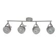 CANDELLUX 94-68071 PENT LISTWA 4X50W GU10 BETONOWY SZARY