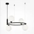 MAYTONI MOD013PL-04B Modern Ring Pendant Lamp Black