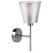 CANDELLUX 21-70616 VOX LAMPA KINKIET 1X40W E14 CHROM Z ABAŻUREM
