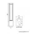 SU-MA Fan Kwadrat FKW-800 Oprawa stojąca