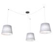 EMIBIG 1424/3 ASCOT 3 GRAY lampa wisząca