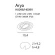 Maxlight Arya Tilted H0099 Oprawa podtynkowa Czarna