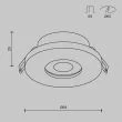 MAYTONI DL083-01-GU10-RD-B Stark Downlight czarny