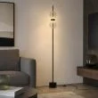 MAYTONI MOD478FL-L15B3K lampa podłogowa Double Moon 3000K 15W — wizualizacja aranżacji AI