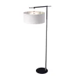 ELSTEAD BALANCE-FL-BKPN Lampa podłogowa Balance - 1 źródło światła - Czarna z polerowanym niklem