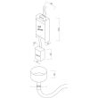 Light Prestige LP-642/2M Smart Lampa wisząca Rope Light 2 m biała Tuya Smart LED CCT
