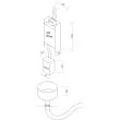 Light Prestige LP-642/2M Smart Lampa wisząca Rope Light 2 m biała Tuya Smart LED CCT