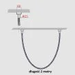 Light Prestige LP-642/2M Smart Lampa wisząca Rope Light 2 m biała Tuya Smart LED CCT