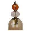LIGHT PRESTIGE Lampa wisząca Tropea 1xE27 bursztynowa, średnia LP-2004/1P M AM