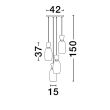 LUCES EXCLUSIVAS LAMPA WISZĄCA PERENE LE44468