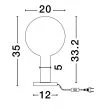 LUCES EXCLUSIVAS LAMPA STOŁOWA JAVIER LE44480