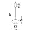 LUCES EXCLUSIVAS LAMPA WISZĄCA BAILA LE44534