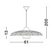 LUCES EXCLUSIVAS LAMPA WISZĄCA HUANUNI LE44574