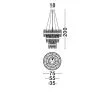 LUCES EXCLUSIVAS LAMPA WISZĄCA CHOLULA LE44723