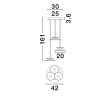 LUCES EXCLUSIVAS LAMPA WISZĄCA GUANAY LE44742
