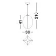 LUCES EXCLUSIVAS LAMPA WISZĄCA MAPIRI LE44746