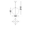 LUCES EXCLUSIVAS LAMPA WISZĄCA MAPIRI LE44747