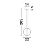 LUCES EXCLUSIVAS LAMPA WISZĄCA HUALMAY LE44832