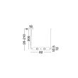 LUCES EXCLUSIVAS MONRETA LE45233 lampa wisząca