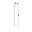 LUCES EXCLUSIVAS CALMARE LE75121 lampa zewnętrzna stojąca
