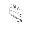 LUCES EXCLUSIVAS FARDANO LE75228 lampa zewnętrzna ścienna