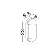 LUCES EXCLUSIVAS CASVELO LE75253 lampa zewnętrzna ścienna