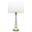 COSMOLIGHT Lampa stołowa LOBOC T01019BR-WH