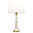 COSMOLIGHT Lampa stołowa LOBOC T01019BR-WH