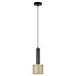 LIGHT PRESTIGE LP-0702/1P GD Lampa wisząca Amo złoto-czarna 1xE27