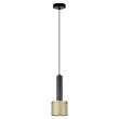 LIGHT PRESTIGE LP-0702/1P GD Lampa wisząca Amo złoto-czarna 1xE27