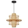 LIGHT PRESTIGE LP-3110/1P NT Ratanowa lampa wisząca Astra naturalna 1xE27