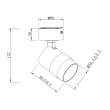LIGHT PRESTIGE LP-770/1W BK ANILLO 1 SPOT CZARNY