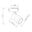 LIGHT PRESTIGE LP-770/1W WH Anillo 1 spot biały