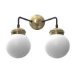 LUMINEX 7034 kinkiet Hydro 2 opal glass dia 160 mm