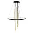 ANTIGO 5215 Lampa wisząca Luna - Mosiądz mat-czarna 3000K