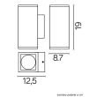 SU-MA Adela Midi M1460 DG Kinkiet zewnętrzny