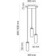 HELLUX 8520509 Madera 3 pł (plafon) biały