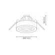 MILAGRO ML0022 Oprawa Podtynkowa Nusa Round Czarny