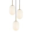 MILAGRO ML0315 Lampa wisząca ALIAS GOLD 3xE14 koło