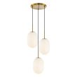 MILAGRO ML0315 Lampa wisząca ALIAS GOLD 3xE14 koło