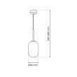 MILAGRO ML0322 Lampa wisząca ALIAS BLACK 1xE14 fi 120